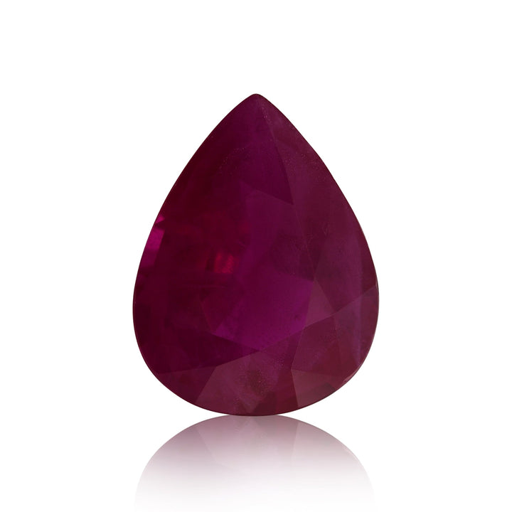 1.65 Carat Red MOZAMBIQUE Pear Ruby
