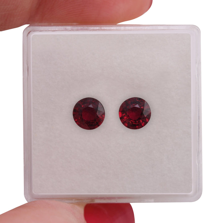 1.28 Carat Red MOZAMBICAN Round Ruby