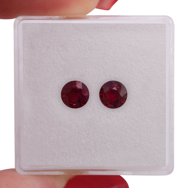 1.07 Carat Red MOZAMBICAN Round Ruby