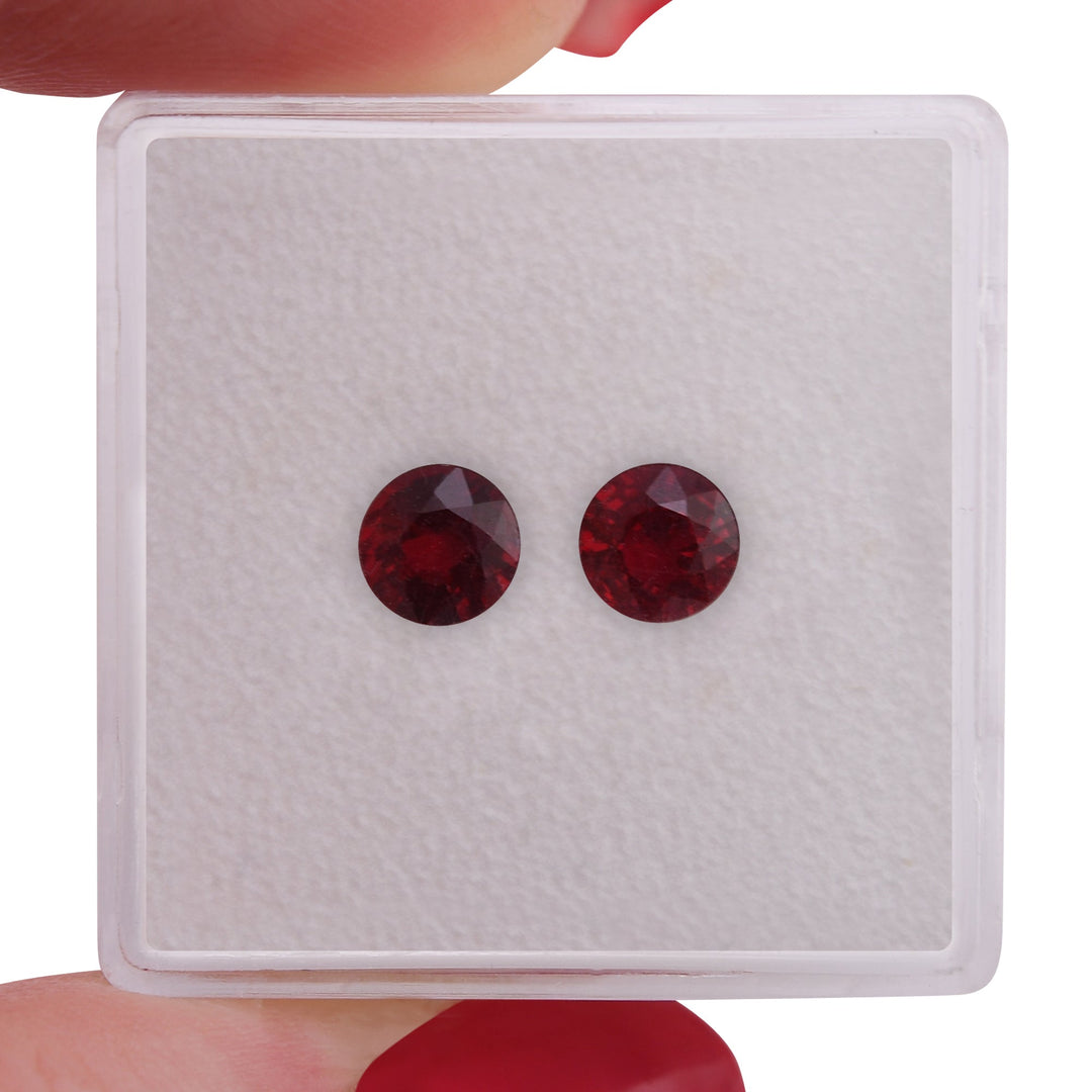 1.23 Carat Red MOZAMBICAN Round Ruby