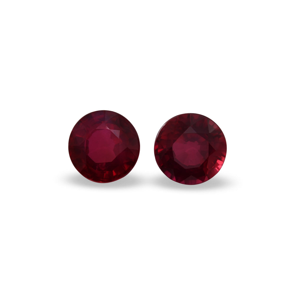 1.25 Carat Red MOZAMBICAN Round Ruby