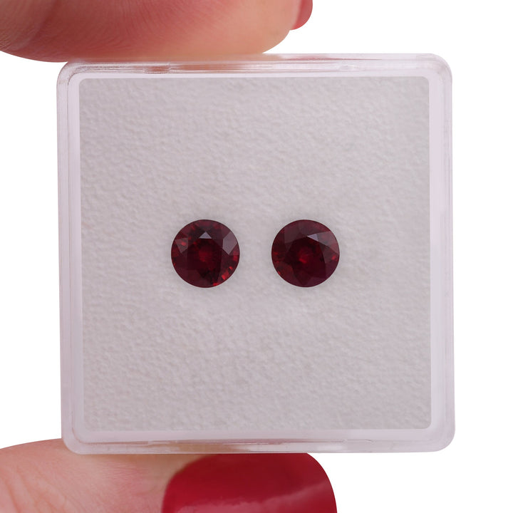 1.10 Carat Red MOZAMBICAN Round Ruby