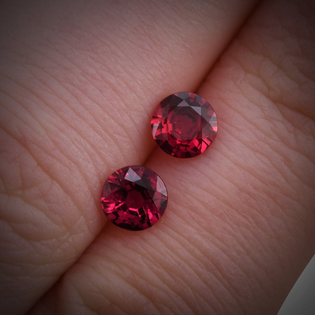 1.24 Carat Red MOZAMBICAN Round Ruby