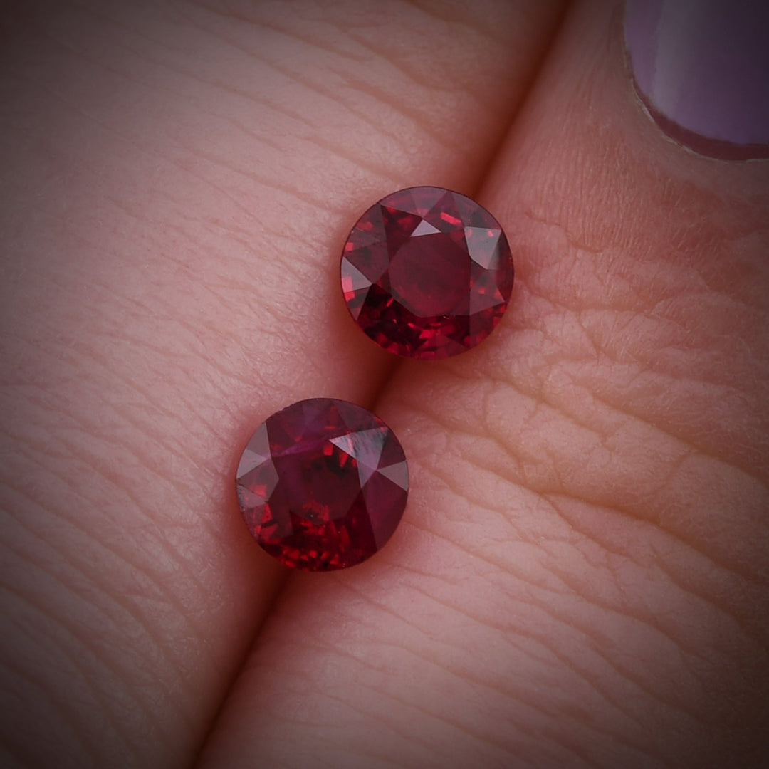 1.22 Carat Red MOZAMBICAN Round Ruby