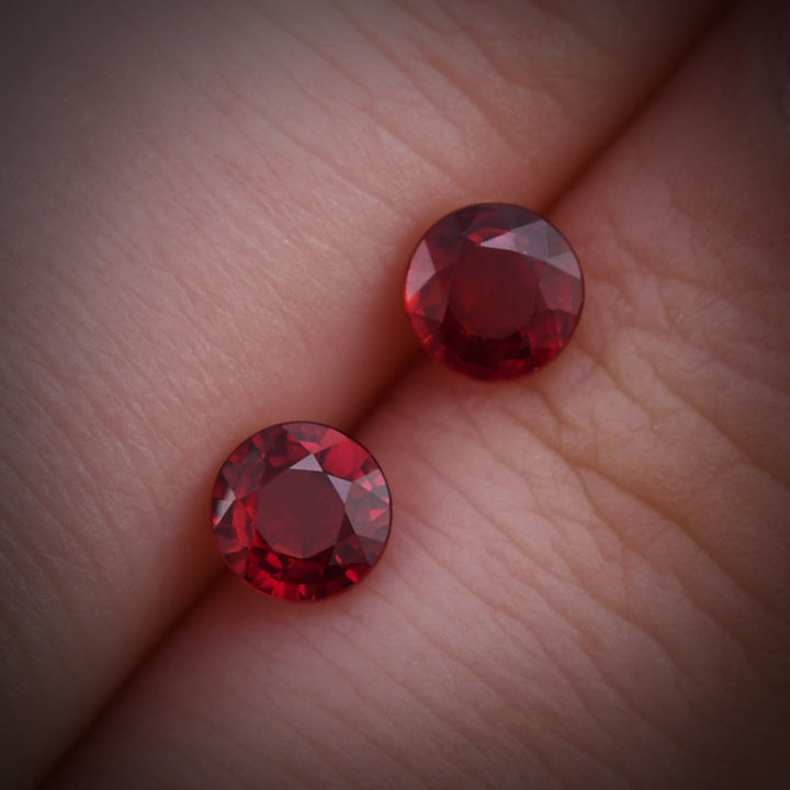 1.10 Carat Red MOZAMBICAN Round Ruby