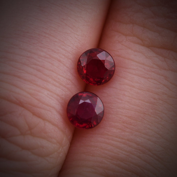 1.59 Carat Red MOZAMBICAN Round Ruby