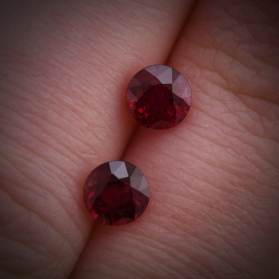 1.42 Carat Red MOZAMBICAN Round Ruby