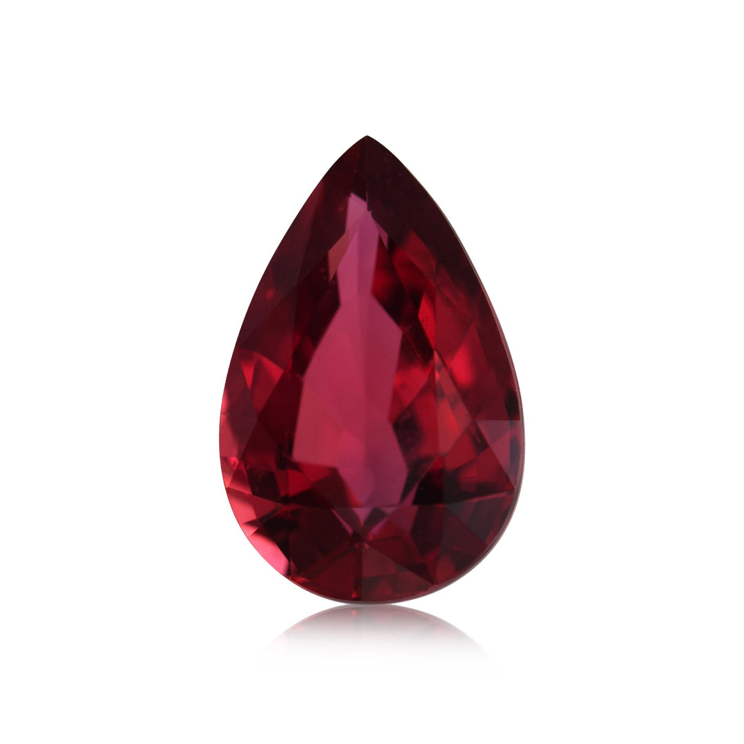 2.05 Carat Red MOZAMBIQUE Pear Ruby CD