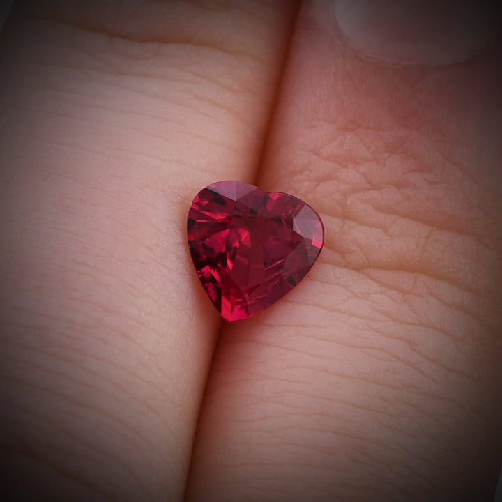 1.09 Carat Red MOZAMBIQUE Heart Ruby