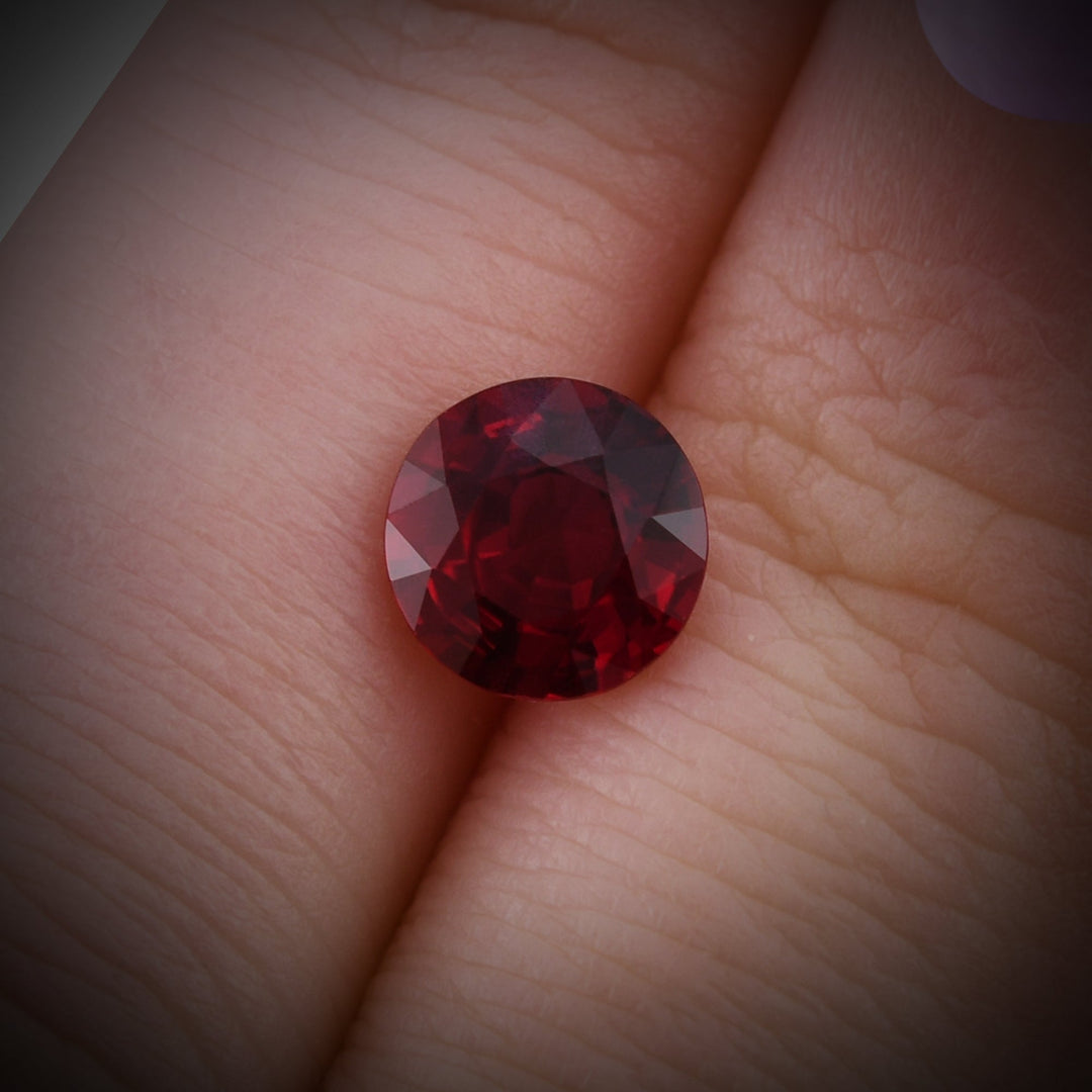 1.48 Carat Red MOZAMBICAN Round Ruby GIA