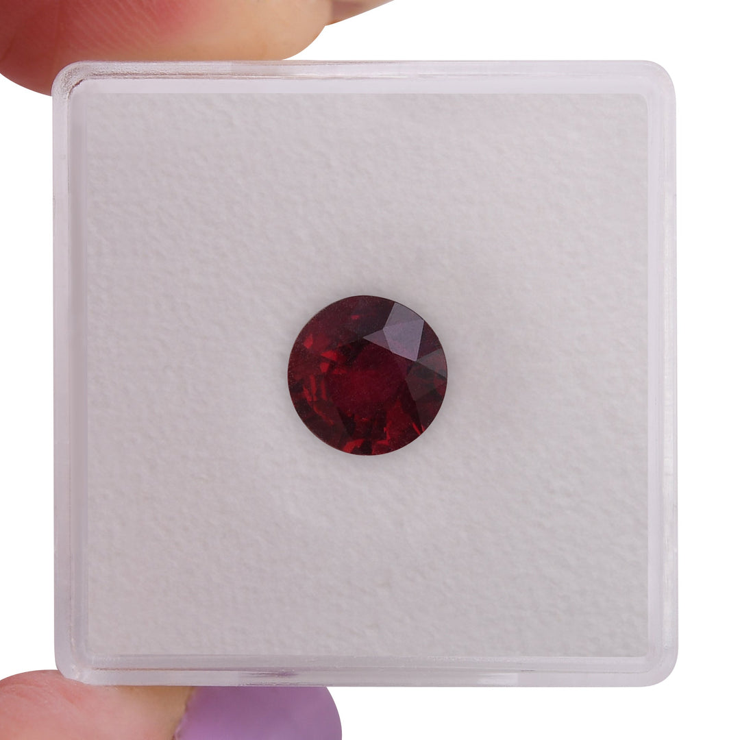 1.48 Carat Red MOZAMBICAN Round Ruby GIA