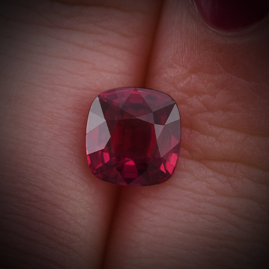 3.02 Carat Red MOZAMBICAN Cushion Ruby AGL