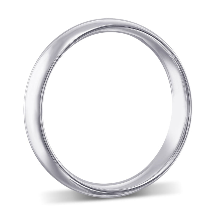Leibish Comfort Fit Domed Wedding Band