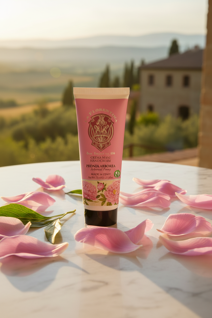 La Florentina Peony Hand Cream - Standing Marble